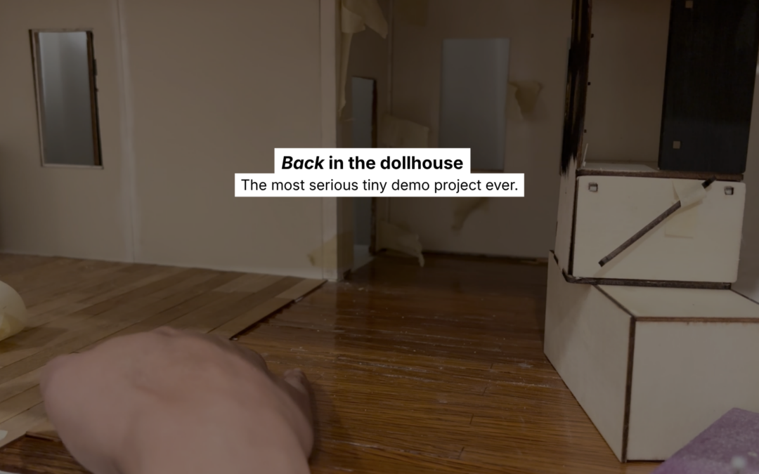 Starting the Interior Renovation on My Vintage Dollhouse